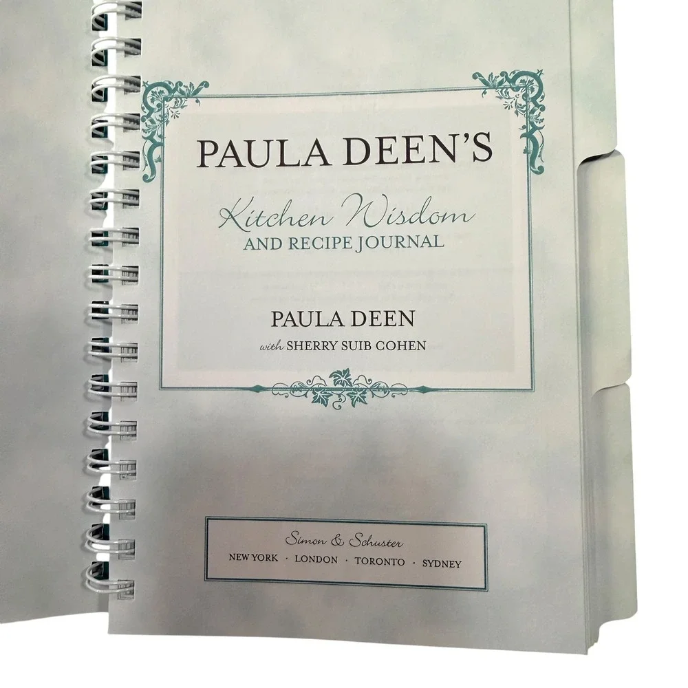 Paula Deen Kitchen Wisdom and Recipe Journal Hardcover 2008 Simon Schuster